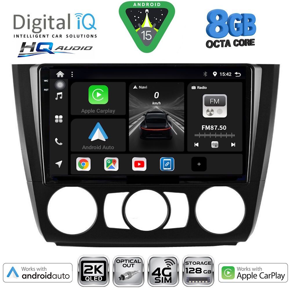 DIGITAL IQ BXK 20040_CPAA A/C (9inc) MULTIMEDIA TABLET for BMW S.1 (E81-82-87-88) mod. 2004-2013 DIGITAL IQ BXK 20040_CPAA A/C (9inc) MULTIMEDIA TABLET for BMW S.1 (E81-82-87-88) mod. 2004-2013