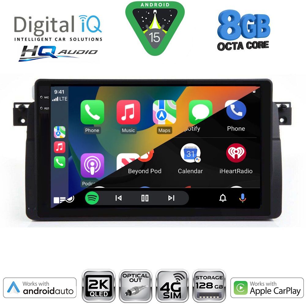 DIGITAL IQ BXK 20042_CPAA (9inc) MULTIMEDIA TABLET for BMW E46 mod. 1998-2005 DIGITAL IQ BXK 20042_CPAA (9inc) MULTIMEDIA TABLET for BMW E46 mod. 1998-2005