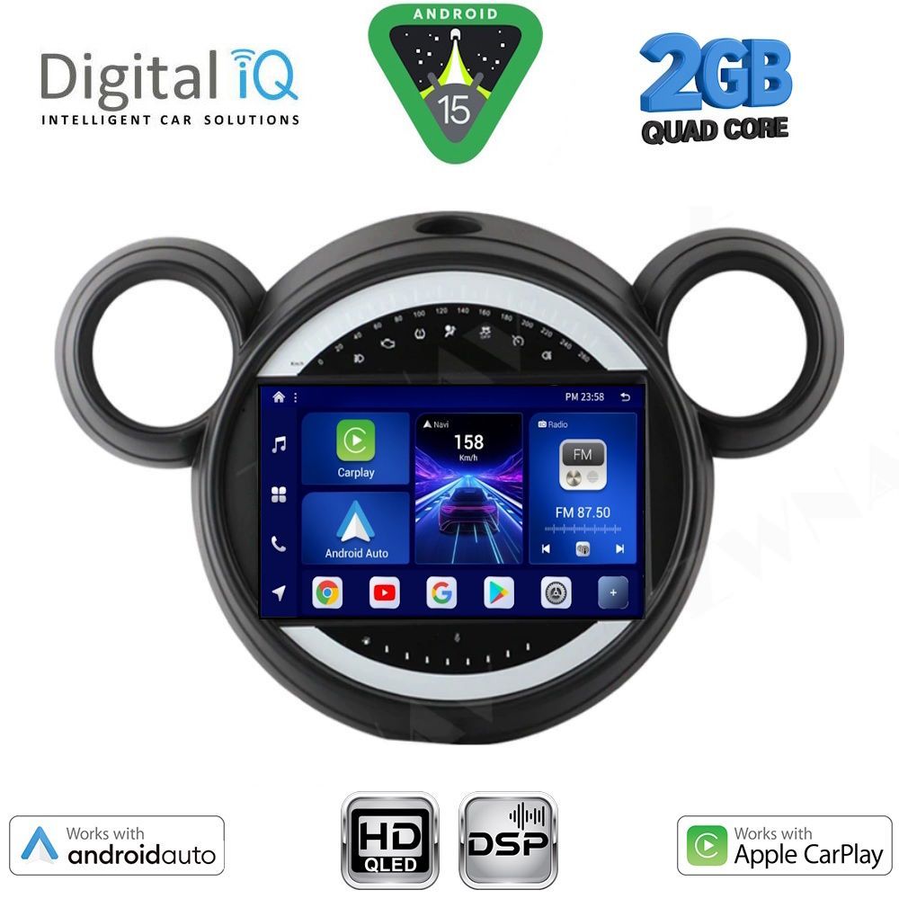 DIGITAL IQ BXC 3065_CPAA (9inc) MULTIMEDIA TABLET for MINI COUNTRYMAN (R60) mod. 2010-2016 - PACEMAN (R61) mod. 2013-2016 DIGITAL IQ BXC 3065_CPAA (9inc) MULTIMEDIA TABLET for MINI COUNTRYMAN (R60) mod. 2010-2016 - PACEMAN (R61) mod. 2013-2016