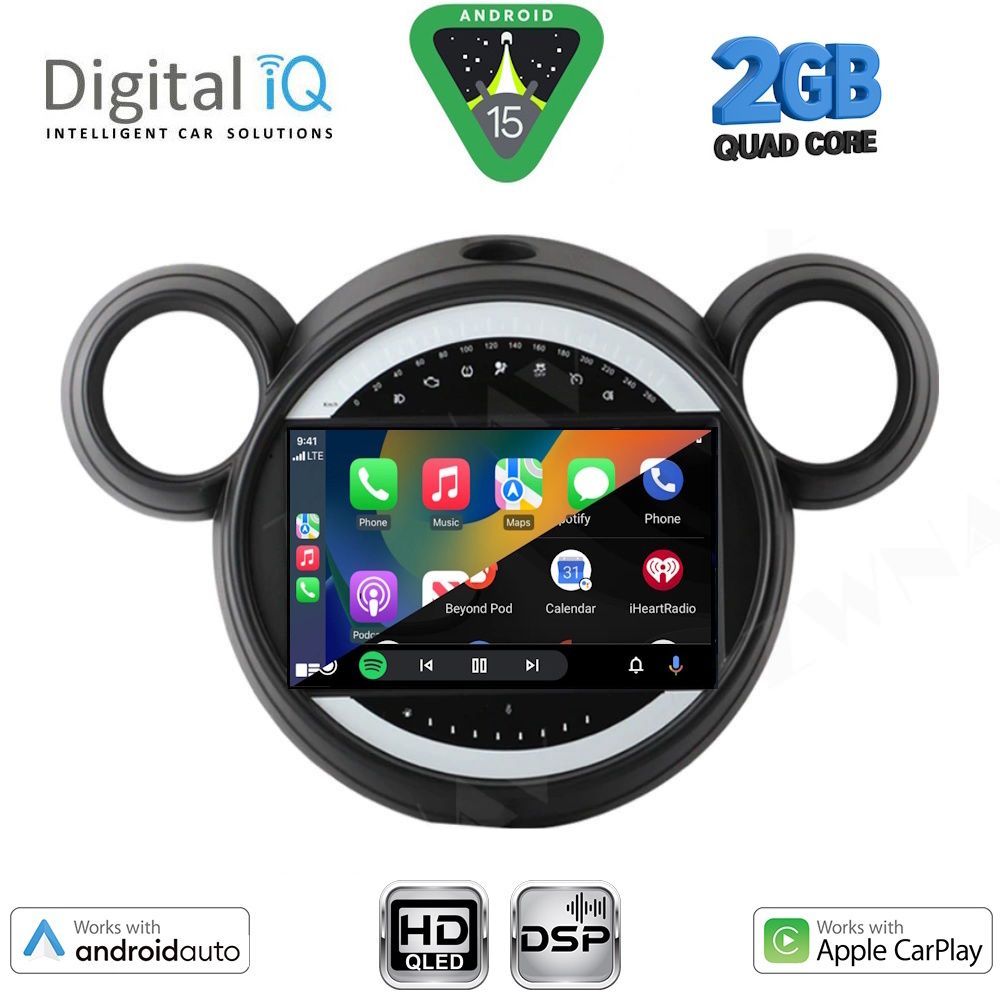DIGITAL IQ BXC 3065_CPAA (9inc) MULTIMEDIA TABLET for MINI COUNTRYMAN (R60) mod. 2010-2016 - PACEMAN (R61) mod. 2013-2016 DIGITAL IQ BXC 3065_CPAA (9inc) MULTIMEDIA TABLET for MINI COUNTRYMAN (R60) mod. 2010-2016 - PACEMAN (R61) mod. 2013-2016