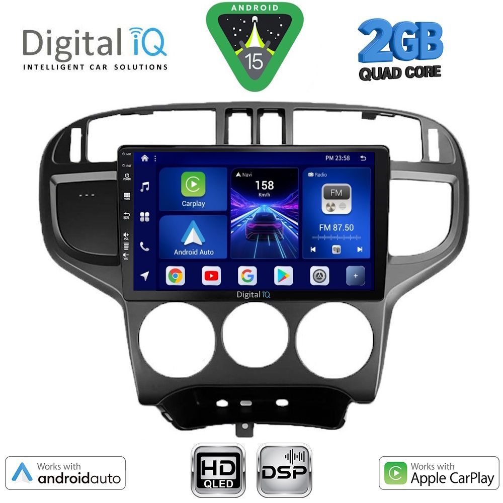 DIGITAL IQ BXC 3240_CPAA (9inc) MULTIMEDIA TABLET for HYUNDAI MATRIX mod. 2001-2010 DIGITAL IQ BXC 3240_CPAA (9inc) MULTIMEDIA TABLET for HYUNDAI MATRIX mod. 2001-2010