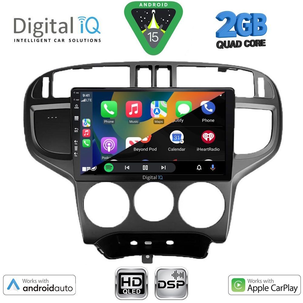 DIGITAL IQ BXC 3240_CPAA (9inc) MULTIMEDIA TABLET for HYUNDAI MATRIX mod. 2001-2010 DIGITAL IQ BXC 3240_CPAA (9inc) MULTIMEDIA TABLET for HYUNDAI MATRIX mod. 2001-2010