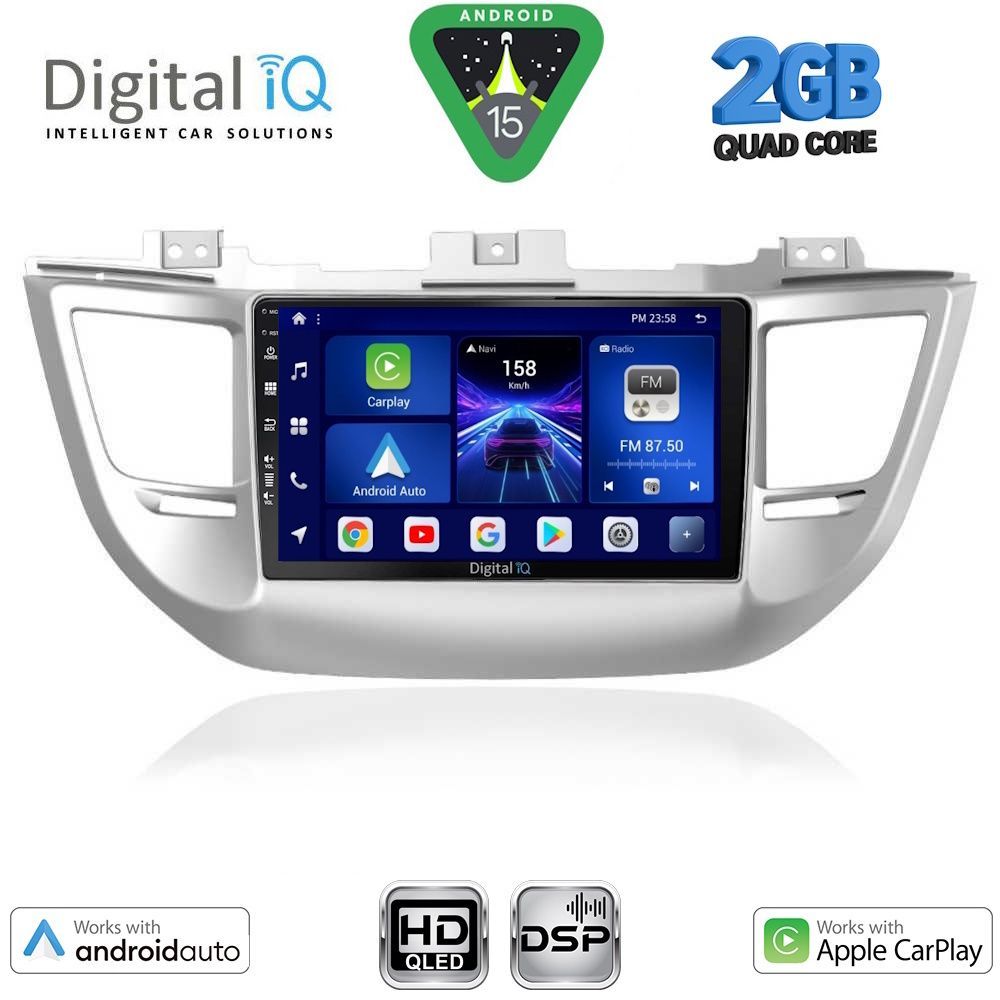 DIGITAL IQ BXC 3243_CPAA (9inc) MULTIMEDIA TABLET for HYUNDAI TUCSON mod. 2015-2019 DIGITAL IQ BXC 3243_CPAA (9inc) MULTIMEDIA TABLET for HYUNDAI TUCSON mod. 2015-2019