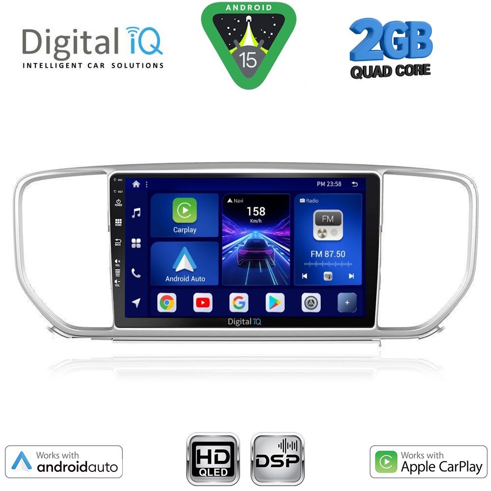 DIGITAL IQ BXC 3327_CPAA (9inc) MULTIMEDIA TABLET for KIA SPORTAGE mod. 2018-2021 DIGITAL IQ BXC 3327_CPAA (9inc) MULTIMEDIA TABLET for KIA SPORTAGE mod. 2018-2021