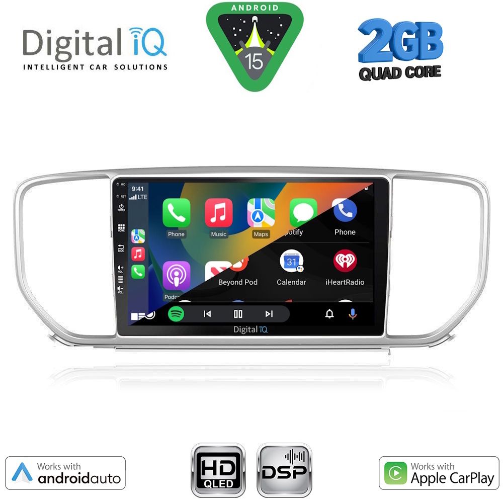 DIGITAL IQ BXC 3327_CPAA (9inc) MULTIMEDIA TABLET for KIA SPORTAGE mod. 2018-2021 DIGITAL IQ BXC 3327_CPAA (9inc) MULTIMEDIA TABLET for KIA SPORTAGE mod. 2018-2021