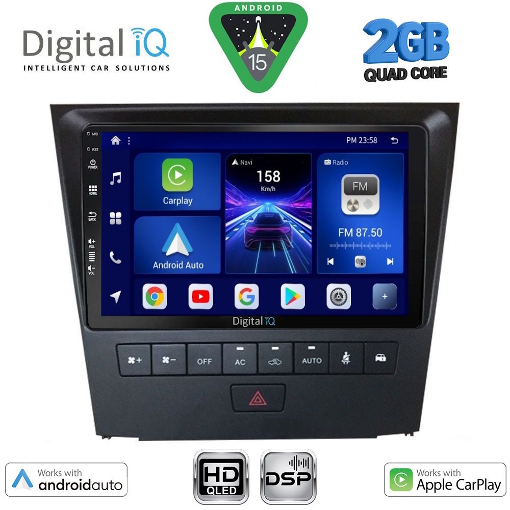DIGITAL IQ BXC 3341_CPAA (9inc) MULTIMEDIA TABLET for LEXUS GS mod. 2004-2011 DIGITAL IQ BXC 3341_CPAA (9inc) MULTIMEDIA TABLET for LEXUS GS mod. 2004-2011