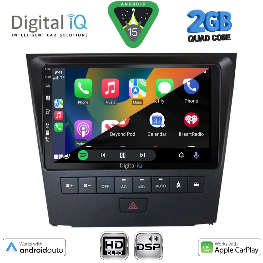 DIGITAL IQ BXC 3341_CPAA (9inc) MULTIMEDIA TABLET for LEXUS GS mod. 2004-2011 DIGITAL IQ BXC 3341_CPAA (9inc) MULTIMEDIA TABLET for LEXUS GS mod. 2004-2011