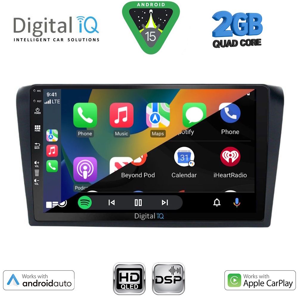 DIGITAL IQ BXC 3365_CPAA (9inc) MULTIMEDIA TABLET for MAZDA 3 mod. 2003-2008 DIGITAL IQ BXC 3365_CPAA (9inc) MULTIMEDIA TABLET for MAZDA 3 mod. 2003-2008