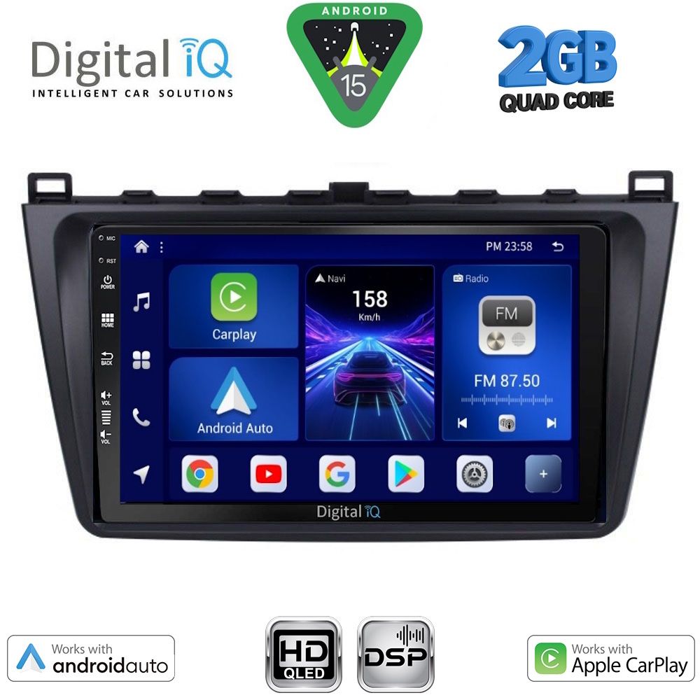 DIGITAL IQ BXC 3377_CPAA (9inc) MULTIMEDIA TABLET for MAZDA 6 mod. 2008-2012 DIGITAL IQ BXC 3377_CPAA (9inc) MULTIMEDIA TABLET for MAZDA 6 mod. 2008-2012