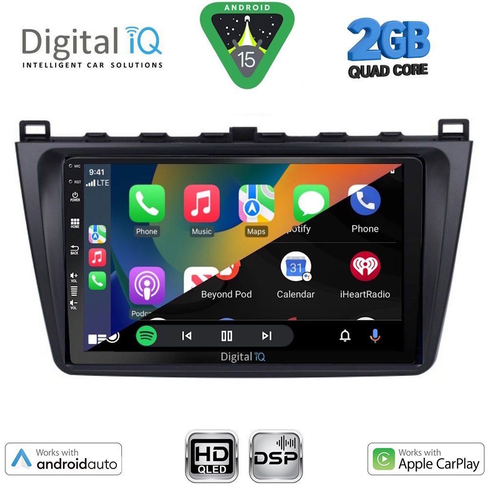 DIGITAL IQ BXC 3377_CPAA (9inc) MULTIMEDIA TABLET for MAZDA 6 mod. 2008-2012 DIGITAL IQ BXC 3377_CPAA (9inc) MULTIMEDIA TABLET for MAZDA 6 mod. 2008-2012