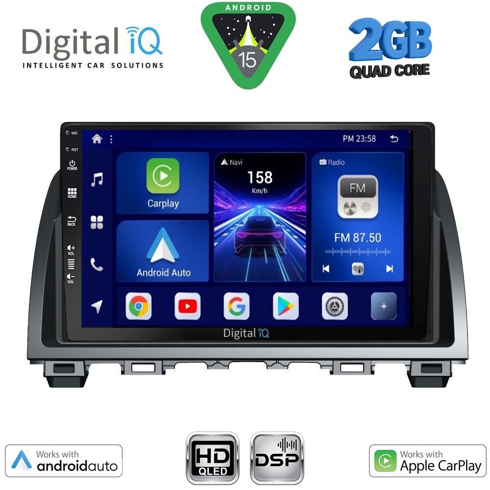 DIGITAL IQ BXC 3378_CPAA (9inc) MULTIMEDIA TABLET for MAZDA 6 mod. 2012-2017 DIGITAL IQ BXC 3378_CPAA (9inc) MULTIMEDIA TABLET for MAZDA 6 mod. 2012-2017