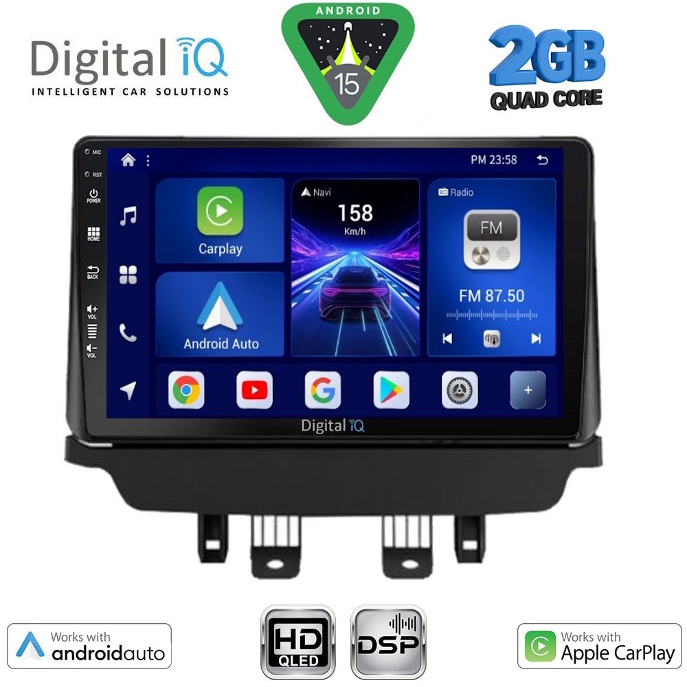 DIGITAL IQ BXC 3384_CPAA (9inc) MULTIMEDIA TABLET for MAZDA CX3 mod. 2014-2023 DIGITAL IQ BXC 3384_CPAA (9inc) MULTIMEDIA TABLET for MAZDA CX3 mod. 2014-2023