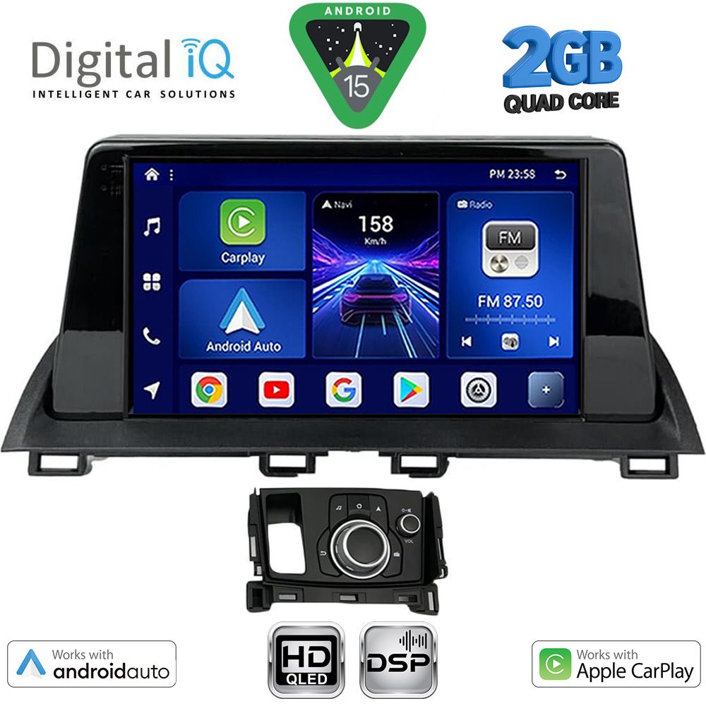 DIGITAL IQ BXC 3386_CPAA (9inc) MULTIMEDIA TABLET for MAZDA CX4 mod. 2016-2025 DIGITAL IQ BXC 3386_CPAA (9inc) MULTIMEDIA TABLET for MAZDA CX4 mod. 2016-2025