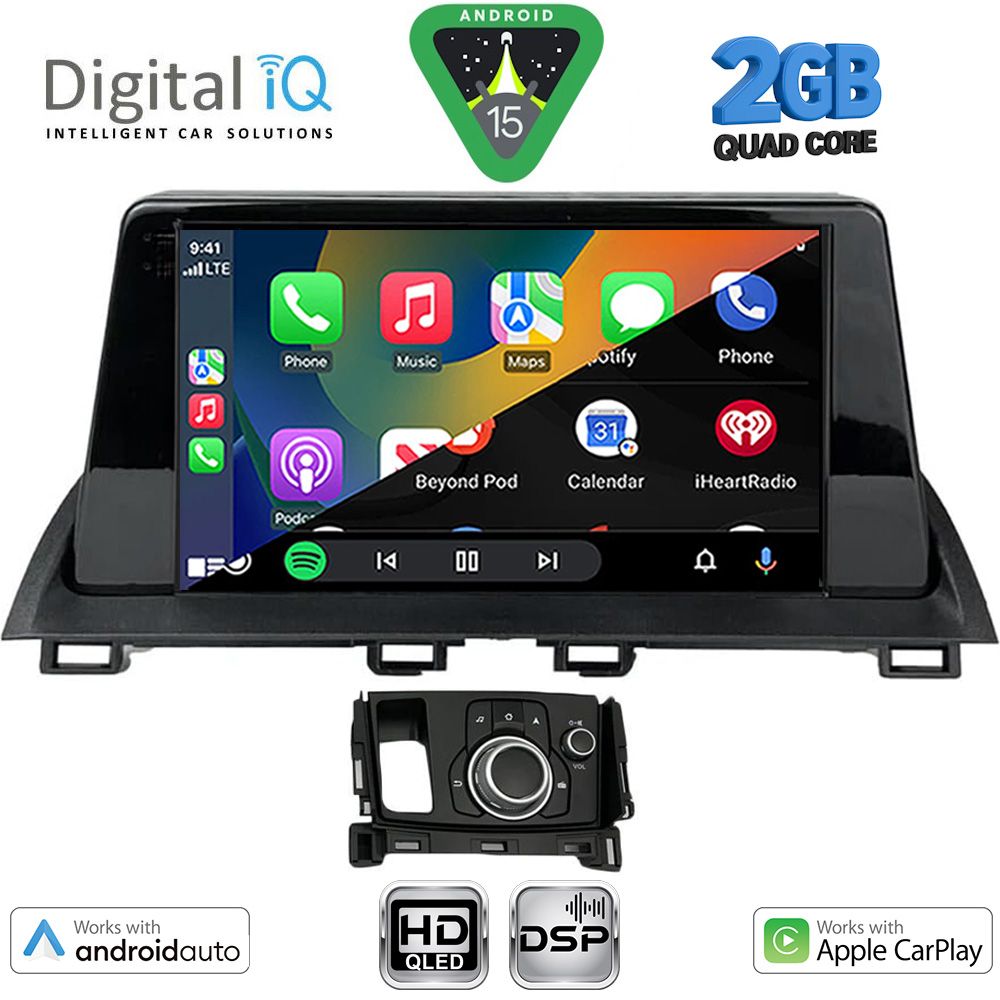 DIGITAL IQ BXC 3386_CPAA (9inc) MULTIMEDIA TABLET for MAZDA CX4 mod. 2016-2025 DIGITAL IQ BXC 3386_CPAA (9inc) MULTIMEDIA TABLET for MAZDA CX4 mod. 2016-2025