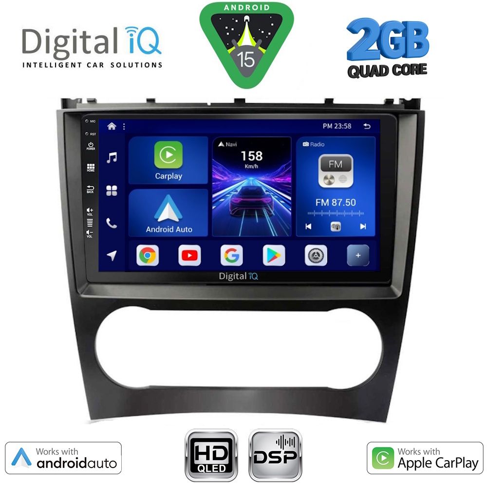 DIGITAL IQ BXC 3404_CPAA (9inc) MULTIMEDIA TABLET for MERCEDES C – CLK (W203-209) mod. 2004-2008 DIGITAL IQ BXC 3404_CPAA (9inc) MULTIMEDIA TABLET for MERCEDES C – CLK (W203-209) mod. 2004-2008