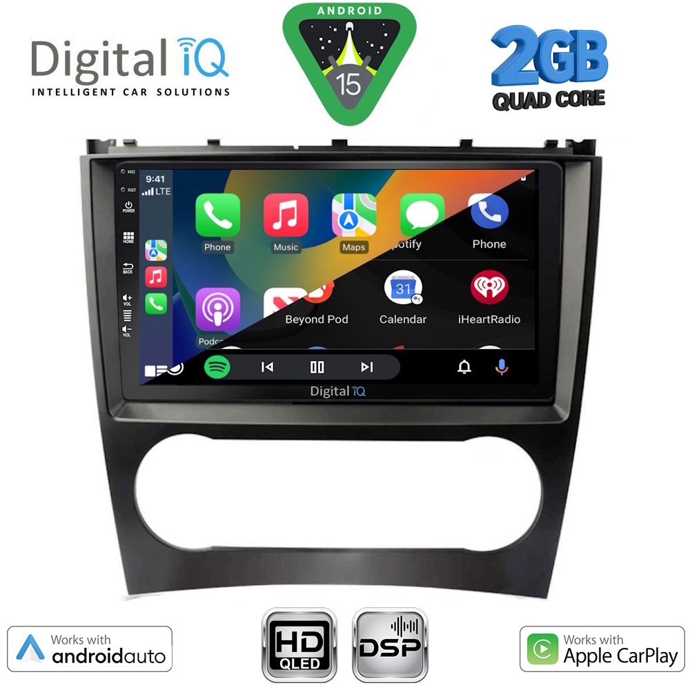 DIGITAL IQ BXC 3404_CPAA (9inc) MULTIMEDIA TABLET for MERCEDES C – CLK (W203-209) mod. 2004-2008 DIGITAL IQ BXC 3404_CPAA (9inc) MULTIMEDIA TABLET for MERCEDES C – CLK (W203-209) mod. 2004-2008