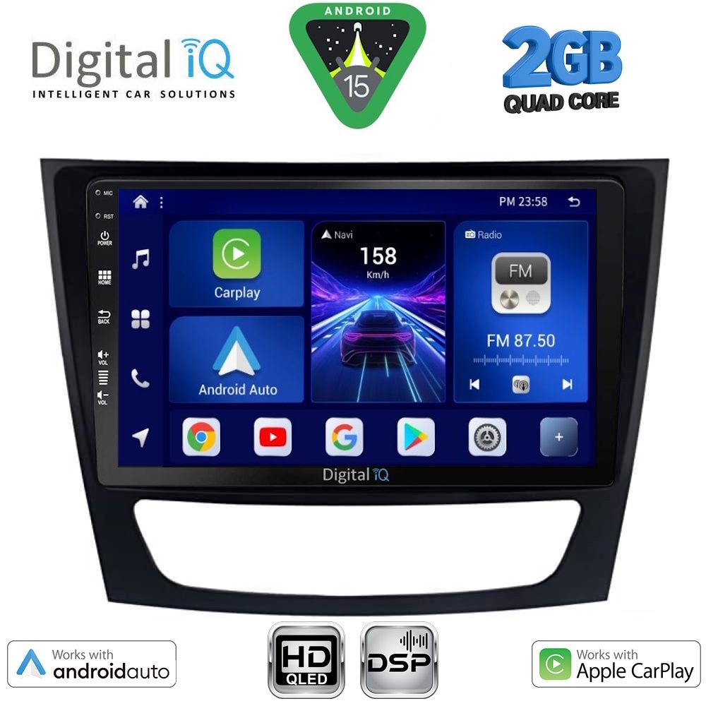 DIGITAL IQ BXC 3408_CPAA (9inc) MULTIMEDIA TABLET for MERCEDES E (W211) – CLS (W219) mod. 2003-2009 DIGITAL IQ BXC 3408_CPAA (9inc) MULTIMEDIA TABLET for MERCEDES E (W211) – CLS (W219) mod. 2003-2009