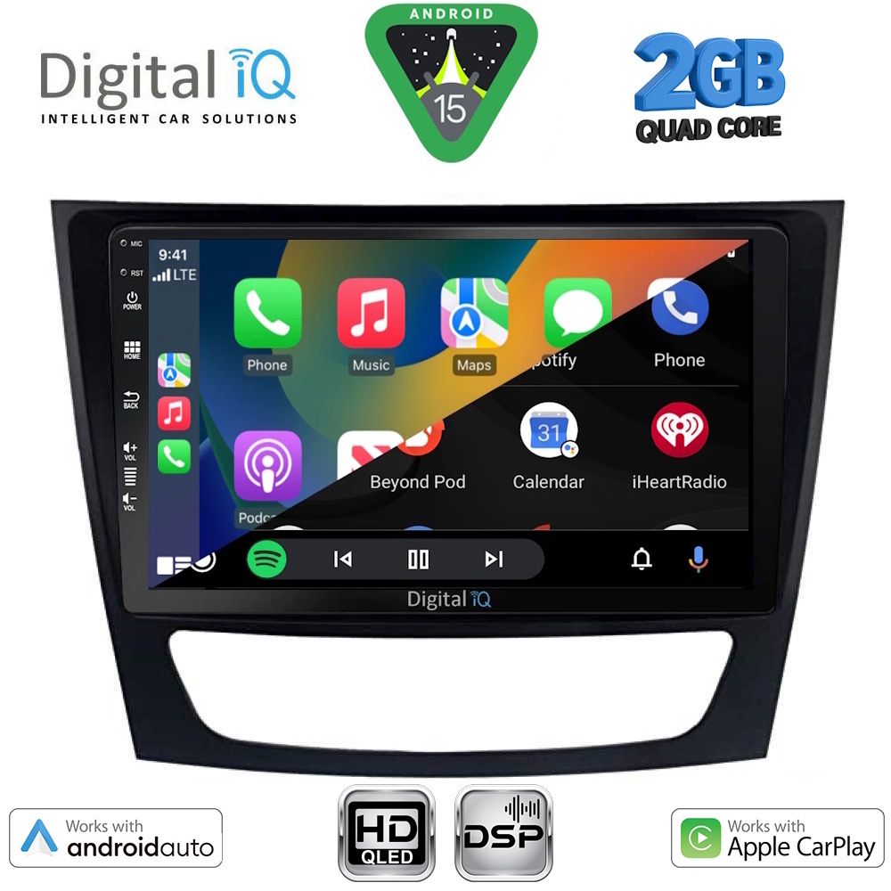 DIGITAL IQ BXC 3408_CPAA (9inc) MULTIMEDIA TABLET for MERCEDES E (W211) – CLS (W219) mod. 2003-2009 DIGITAL IQ BXC 3408_CPAA (9inc) MULTIMEDIA TABLET for MERCEDES E (W211) – CLS (W219) mod. 2003-2009
