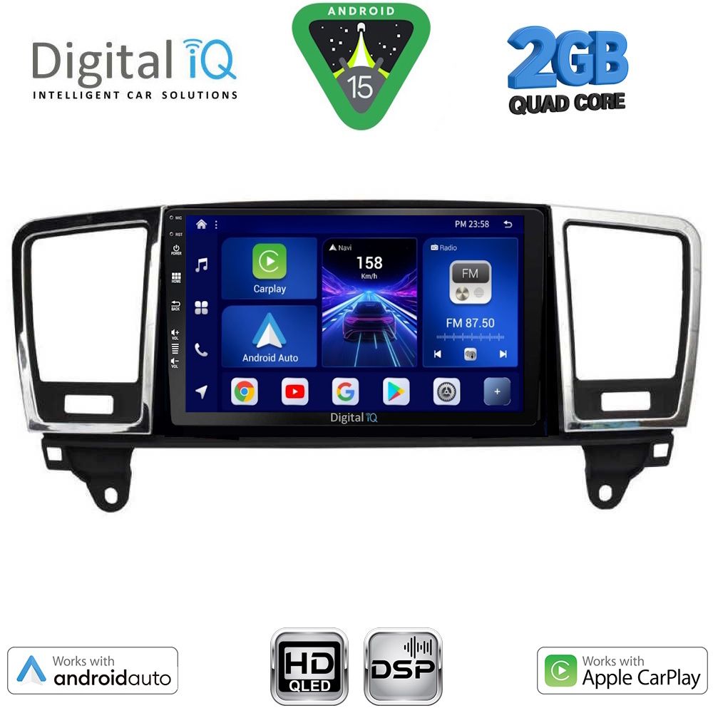 DIGITAL IQ BXC 3415_CPAA (9inc) MULTIMEDIA TABLET for MERCEDES ML (W166) – GL (X166) mod. 2011-2019 DIGITAL IQ BXC 3415_CPAA (9inc) MULTIMEDIA TABLET for MERCEDES ML (W166) – GL (X166) mod. 2011-2019