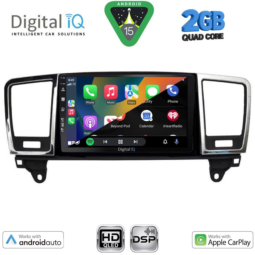 DIGITAL IQ BXC 3415_CPAA (9inc) MULTIMEDIA TABLET for MERCEDES ML (W166) – GL (X166) mod. 2011-2019 DIGITAL IQ BXC 3415_CPAA (9inc) MULTIMEDIA TABLET for MERCEDES ML (W166) – GL (X166) mod. 2011-2019