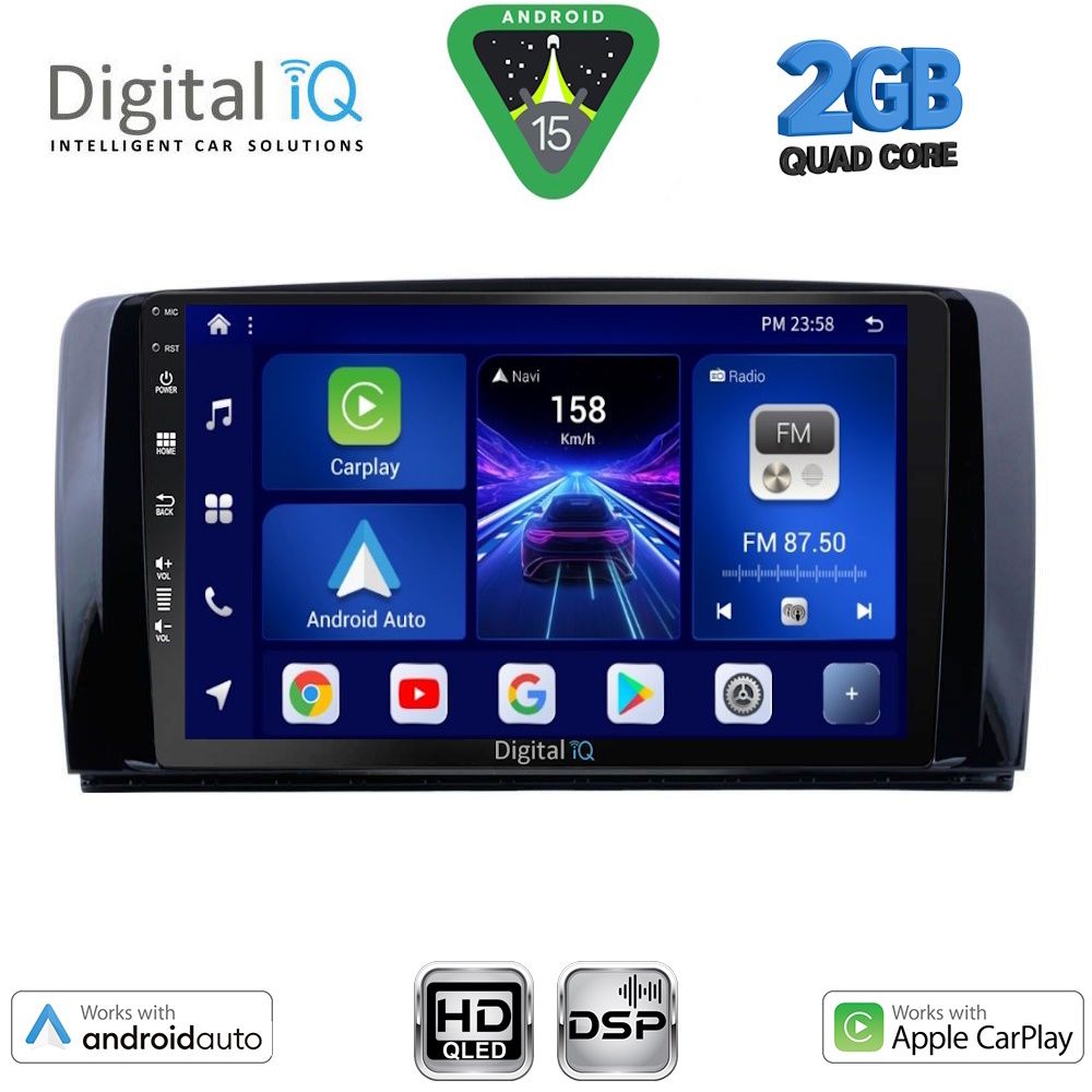 DIGITAL IQ BXC 3422_CPAA (9inc) MULTIMEDIA TABLET for MERCEDES R (W251) mod. 2006-2015 DIGITAL IQ BXC 3422_CPAA (9inc) MULTIMEDIA TABLET for MERCEDES R (W251) mod. 2006-2015