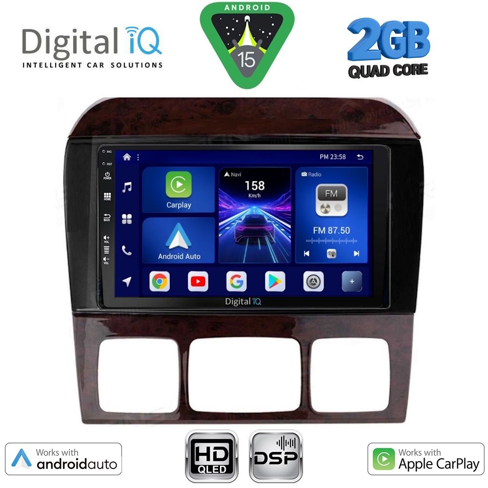 DIGITAL IQ BXC 3426_CPAA (9inc) MULTIMEDIA TABLET for MERCEDES S W220 mod. 1998-2005 DIGITAL IQ BXC 3426_CPAA (9inc) MULTIMEDIA TABLET for MERCEDES S W220 mod. 1998-2005
