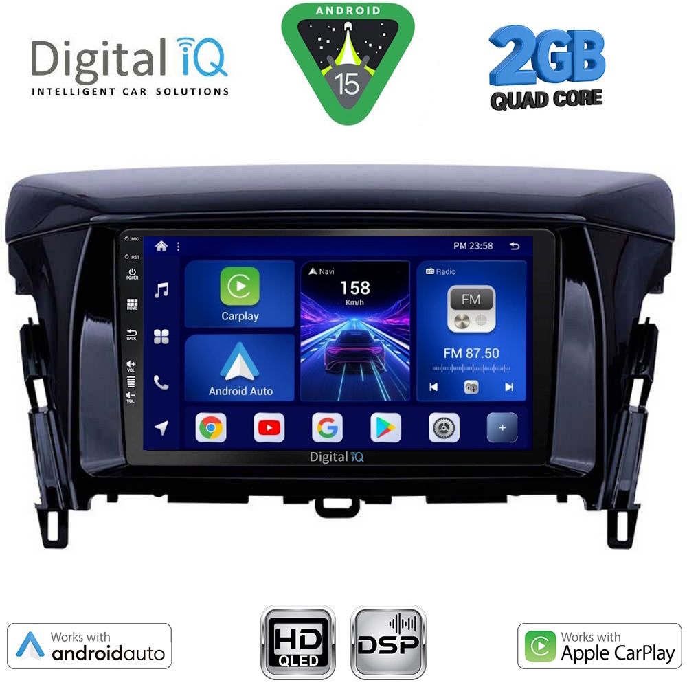 DIGITAL IQ BXC 3432_CPAA (9inc) MULTIMEDIA TABLET for MITSUBISHI ECLIPSE CROSS mod. 2018-2026 DIGITAL IQ BXC 3432_CPAA (9inc) MULTIMEDIA TABLET for MITSUBISHI ECLIPSE CROSS mod. 2018-2026