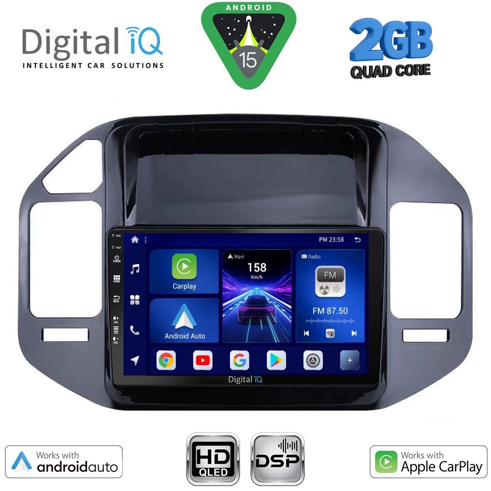 DIGITAL IQ BXC 3444_CPAA (9inc) MULTIMEDIA TABLET for MITSUBISHI PAJERO mod. 1999-2006 DIGITAL IQ BXC 3444_CPAA (9inc) MULTIMEDIA TABLET for MITSUBISHI PAJERO mod. 1999-2006