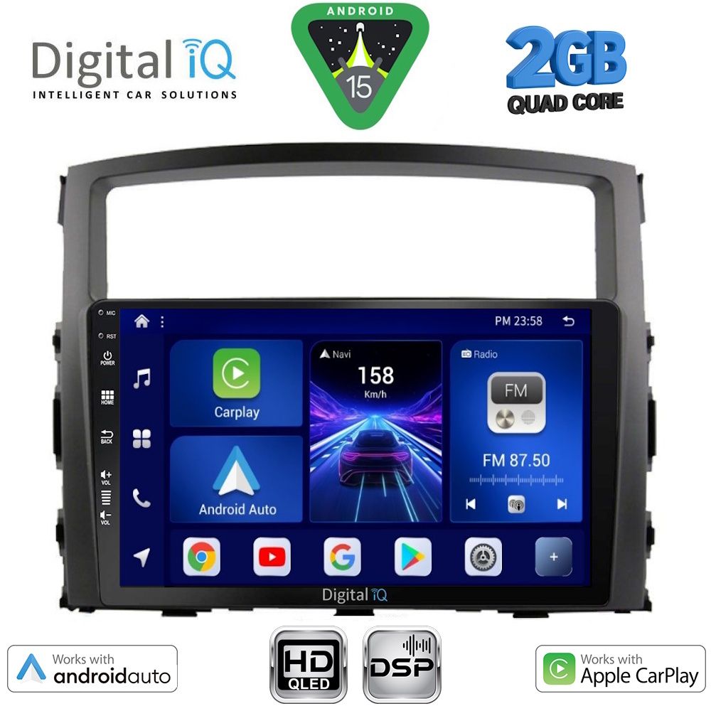 DIGITAL IQ BXC 3446_CPAA (9inc) MULTIMEDIA TABLET for MITSUBISHI PAJERO mod. 2006-2013 DIGITAL IQ BXC 3446_CPAA (9inc) MULTIMEDIA TABLET for MITSUBISHI PAJERO mod. 2006-2013