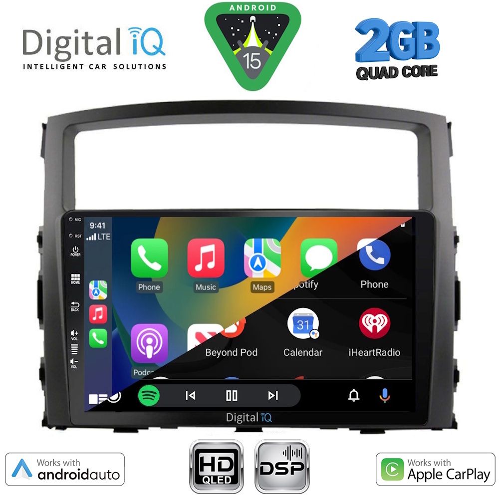 DIGITAL IQ BXC 3446_CPAA (9inc) MULTIMEDIA TABLET for MITSUBISHI PAJERO mod. 2006-2013 DIGITAL IQ BXC 3446_CPAA (9inc) MULTIMEDIA TABLET for MITSUBISHI PAJERO mod. 2006-2013