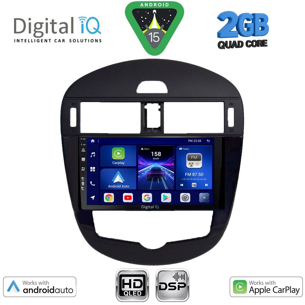 DIGITAL IQ BXC 3470CL_CPAA (9inc) MULTIMEDIA TABLET for NISSAN PULSAR mod. 2014-2020 with CLIMA DIGITAL IQ BXC 3470CL_CPAA (9inc) MULTIMEDIA TABLET for NISSAN PULSAR mod. 2014-2020 with CLIMA
