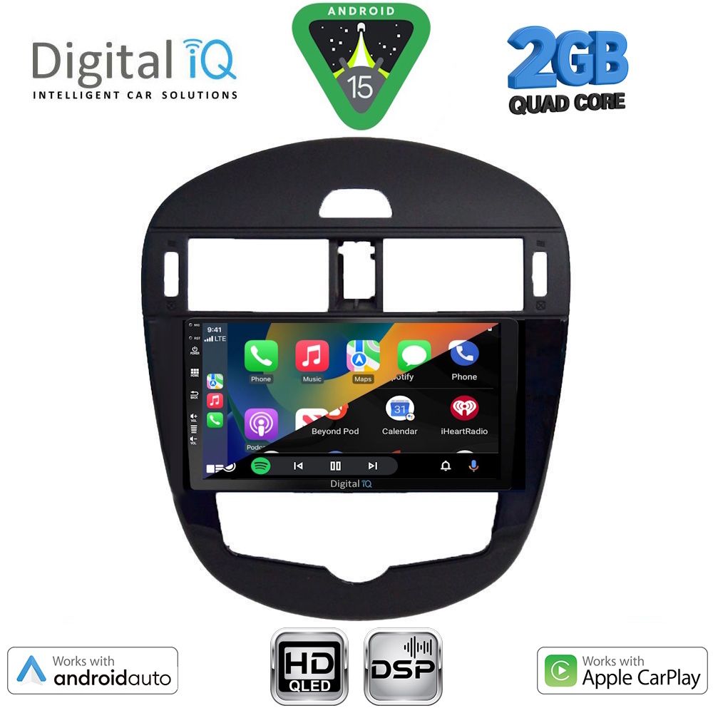 DIGITAL IQ BXC 3470CL_CPAA (9inc) MULTIMEDIA TABLET for NISSAN PULSAR mod. 2014-2020 with CLIMA DIGITAL IQ BXC 3470CL_CPAA (9inc) MULTIMEDIA TABLET for NISSAN PULSAR mod. 2014-2020 with CLIMA