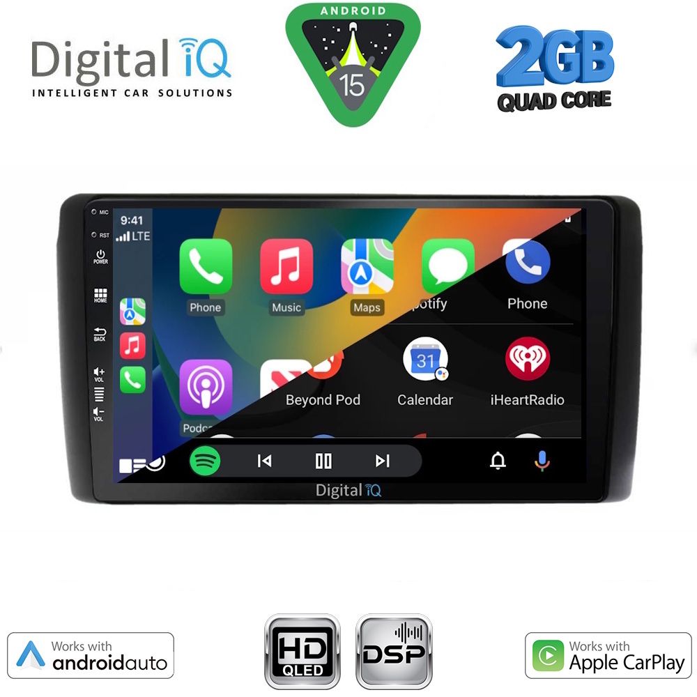 DIGITAL IQ BXC 3472_CPAA (9inc) MULTIMEDIA TABLET for NISSAN LEAF mod. 2009-2017 DIGITAL IQ BXC 3472_CPAA (9inc) MULTIMEDIA TABLET for NISSAN LEAF mod. 2009-2017