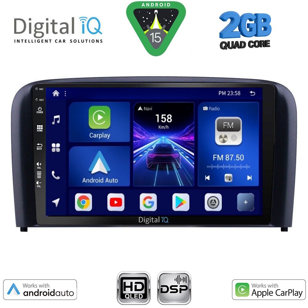 DIGITAL IQ BXC 3786_CPAA (9inc) MULTIMEDIA TABLET for VOLVO S80 mod. 1998-2006 DIGITAL IQ BXC 3786_CPAA (9inc) MULTIMEDIA TABLET for VOLVO S80 mod. 1998-2006