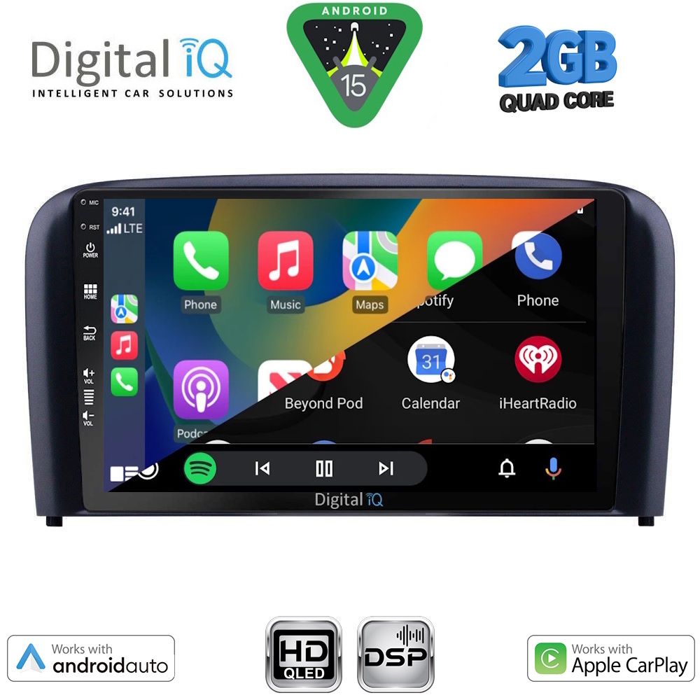 DIGITAL IQ BXC 3786_CPAA (9inc) MULTIMEDIA TABLET for VOLVO S80 mod. 1998-2006 DIGITAL IQ BXC 3786_CPAA (9inc) MULTIMEDIA TABLET for VOLVO S80 mod. 1998-2006