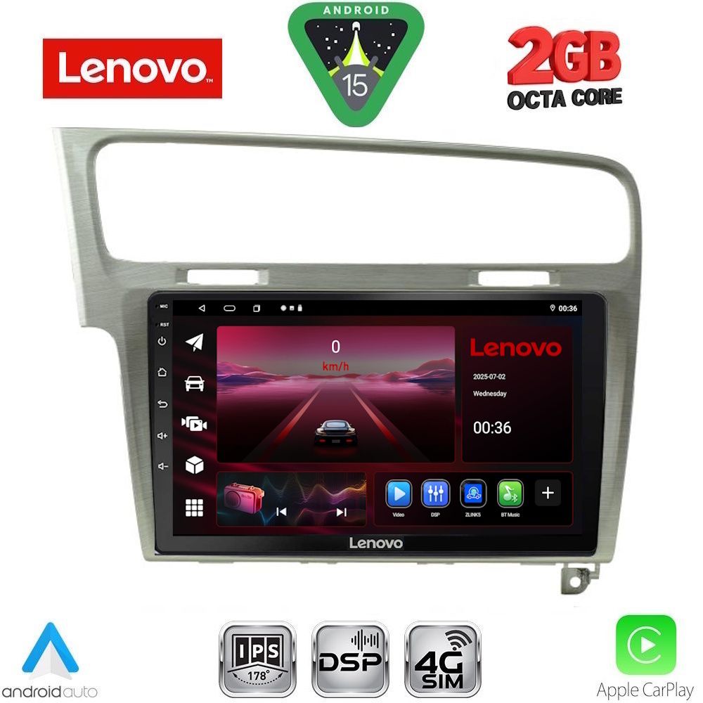 LENOVO LVF 5747SL_CPA (10inc) MULTIMEDIA TABLET for VW GOLF 7 mod. 2013-2020 (SILVER) LENOVO LVF 5747SL_CPA (10inc) MULTIMEDIA TABLET for VW GOLF 7 mod. 2013-2020 (SILVER)