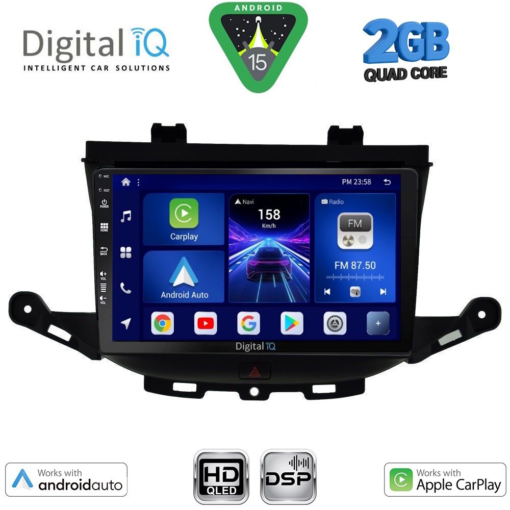 DIGITAL IQ BXC 3483_CPAA (9inc) MULTIMEDIA TABLET for OPEL ASTRA K mod. 2015-2022 DIGITAL IQ BXC 3483_CPAA (9inc) MULTIMEDIA TABLET for OPEL ASTRA K mod. 2015-2022