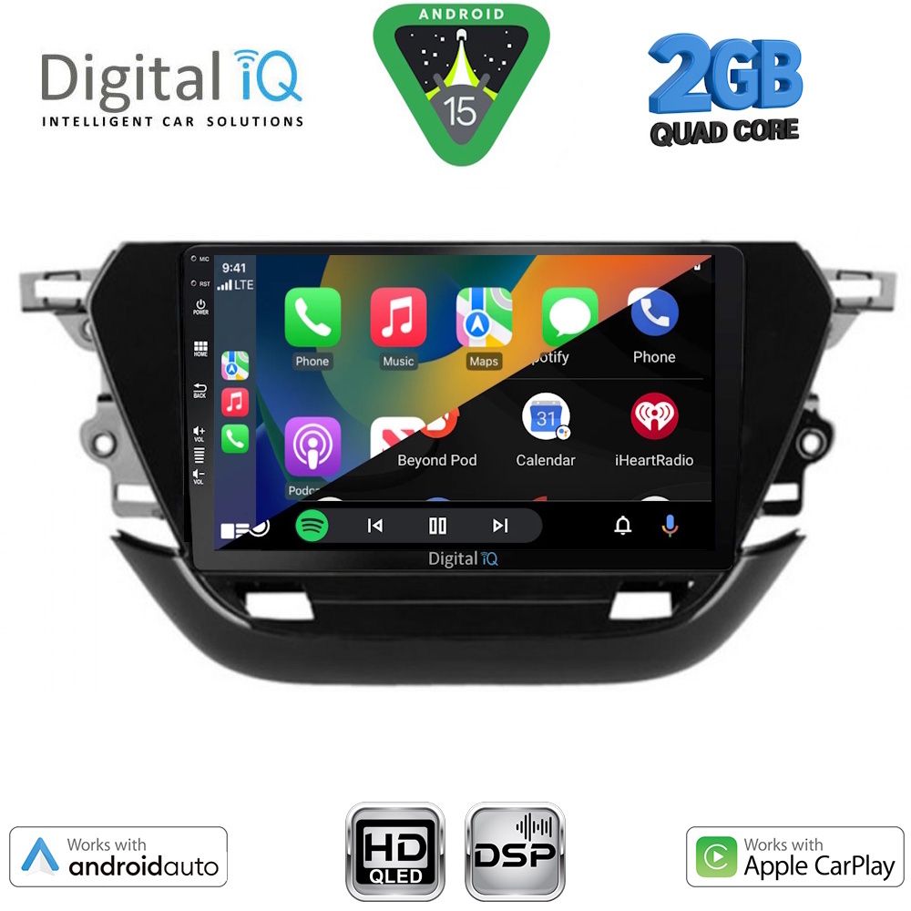 DIGITAL IQ BXC 3487_CPAA (9inc) MULTIMEDIA TABLET for OPEL CORSA F mod. 2019-2024 DIGITAL IQ BXC 3487_CPAA (9inc) MULTIMEDIA TABLET for OPEL CORSA F mod. 2019-2024