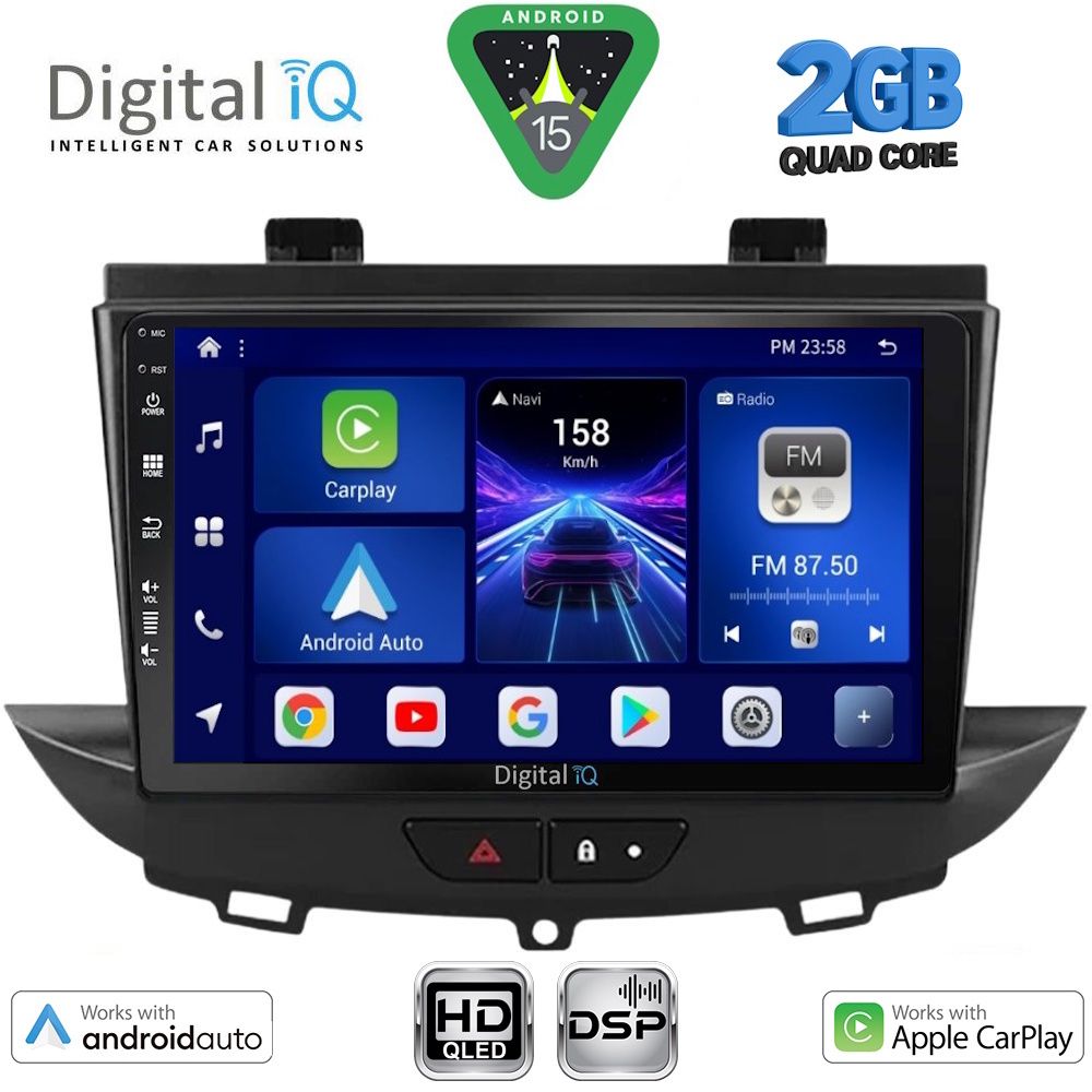 DIGITAL IQ BXC 3490_CPAA (9inc) MULTIMEDIA TABLET for OPEL CROSSLAND – GRANDLAND mod. 2017-2025 DIGITAL IQ BXC 3490_CPAA (9inc) MULTIMEDIA TABLET for OPEL CROSSLAND – GRANDLAND mod. 2017-2025