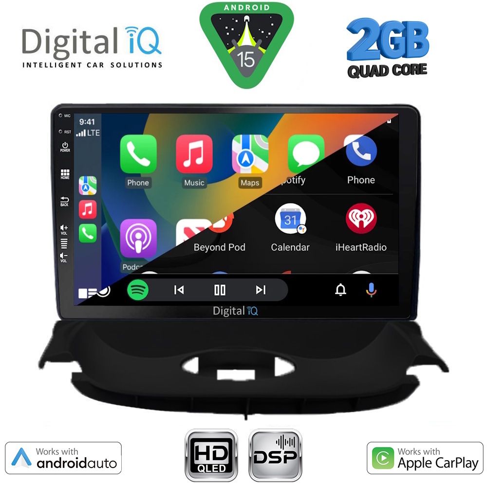 DIGITAL IQ BXC 3505_CPAA (9inc) MULTIMEDIA TABLET for PEUGEOT 206 mod. 1998-2006 DIGITAL IQ BXC 3505_CPAA (9inc) MULTIMEDIA TABLET for PEUGEOT 206 mod. 1998-2006