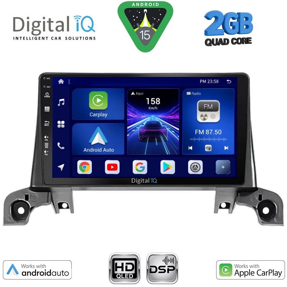 DIGITAL IQ BXC 3519_CPAA (9inc) MULTIMEDIA TABLET for PEUGEOT 3008 - 5008 mod. 2016-2024 DIGITAL IQ BXC 3519_CPAA (9inc) MULTIMEDIA TABLET for PEUGEOT 3008 - 5008 mod. 2016-2024
