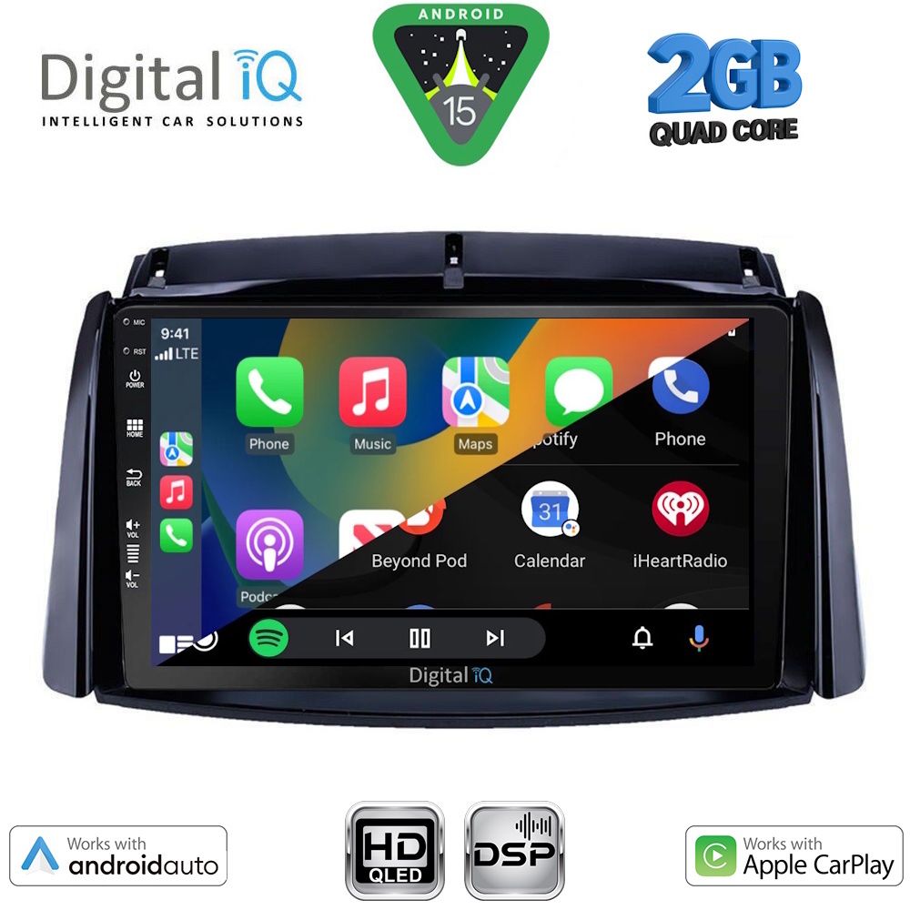 DIGITAL IQ BXC 3551_CPAA (9inc) MULTIMEDIA TABLET for RENAULT KOLEOS mod. 2006-2016 DIGITAL IQ BXC 3551_CPAA (9inc) MULTIMEDIA TABLET for RENAULT KOLEOS mod. 2006-2016