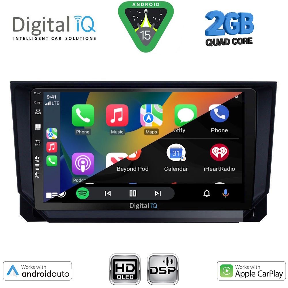 DIGITAL IQ BXC 3573_CPAA (9inc) MULTIMEDIA TABLET for SEAT ARONA - IBIZA mod. 2018-2026 DIGITAL IQ BXC 3573_CPAA (9inc) MULTIMEDIA TABLET for SEAT ARONA - IBIZA mod. 2018-2026