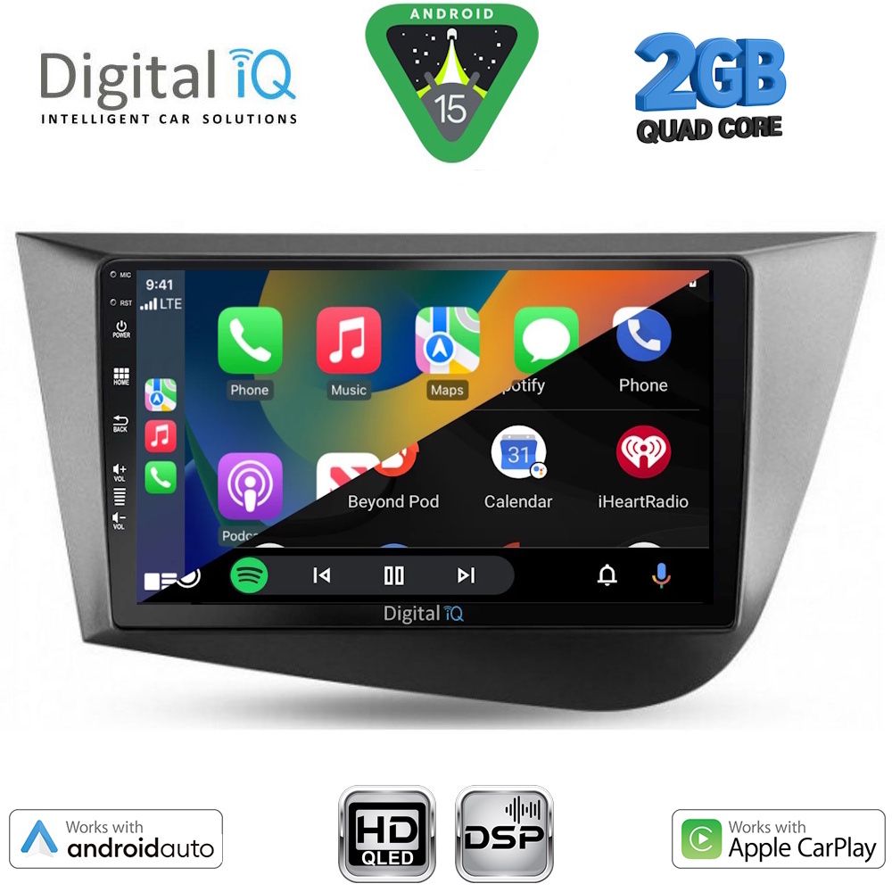DIGITAL IQ BXC 3574_CPAA (9inc) MULTIMEDIA TABLET for SEAT LEON mod. 2005-2012 DIGITAL IQ BXC 3574_CPAA (9inc) MULTIMEDIA TABLET for SEAT LEON mod. 2005-2012