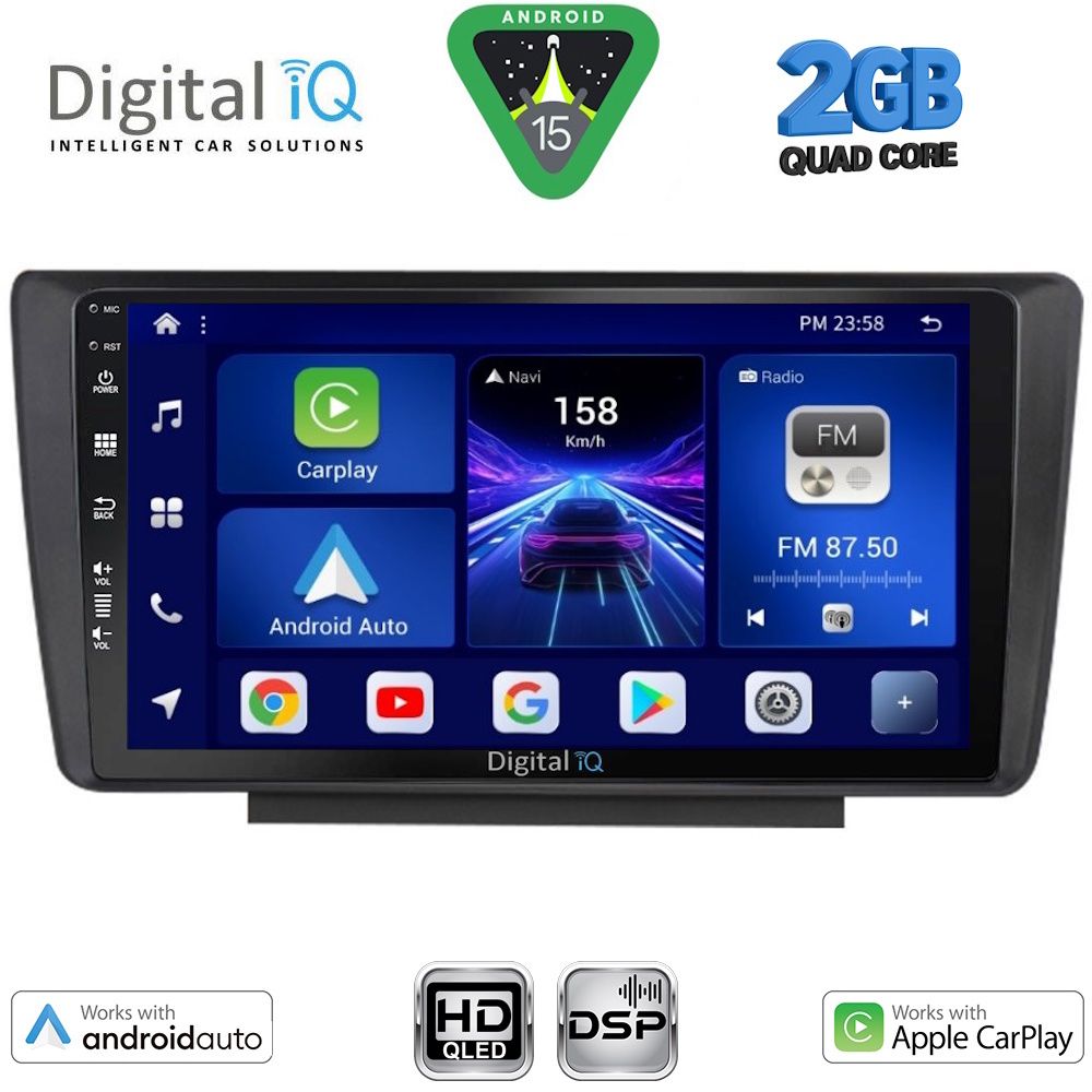 DIGITAL IQ BXC 3594_CPAA (9inc) MULTIMEDIA TABLET for SKODA OCTAVIA 5 mod. 2005-2012 DIGITAL IQ BXC 3594_CPAA (9inc) MULTIMEDIA TABLET for SKODA OCTAVIA 5 mod. 2005-2012