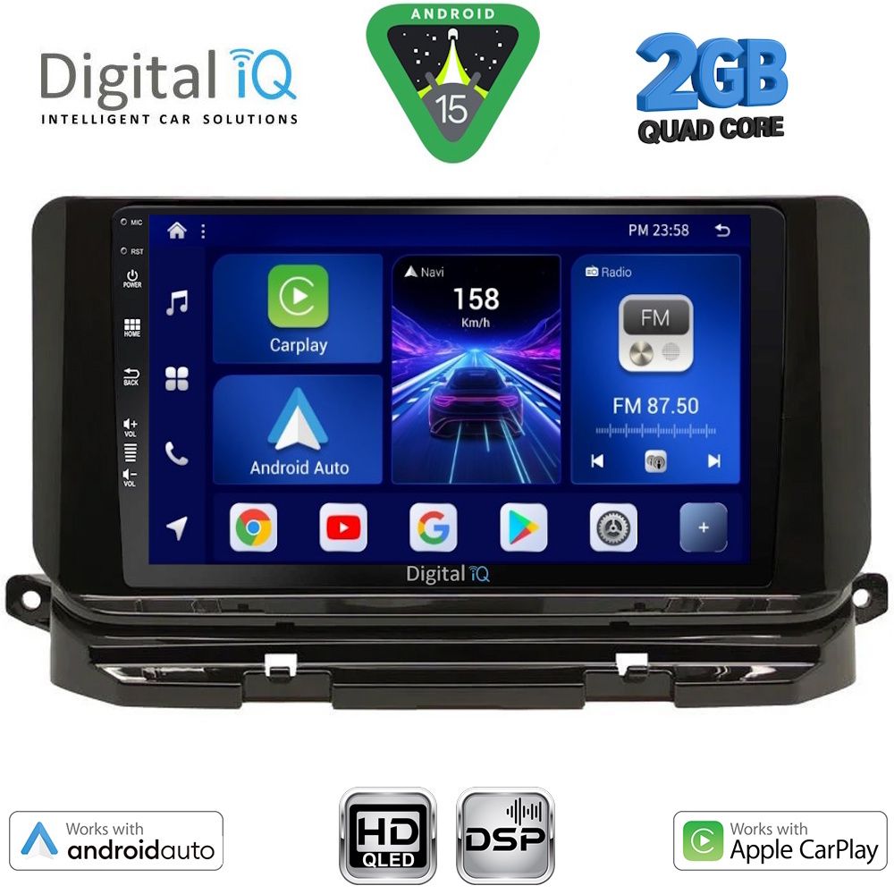 DIGITAL IQ BXC 3598_CPAA (10inc) MULTIMEDIA TABLET for SKODA OCTAVIA 8 mod. 2021-2026 DIGITAL IQ BXC 3598_CPAA (10inc) MULTIMEDIA TABLET for SKODA OCTAVIA 8 mod. 2021-2026