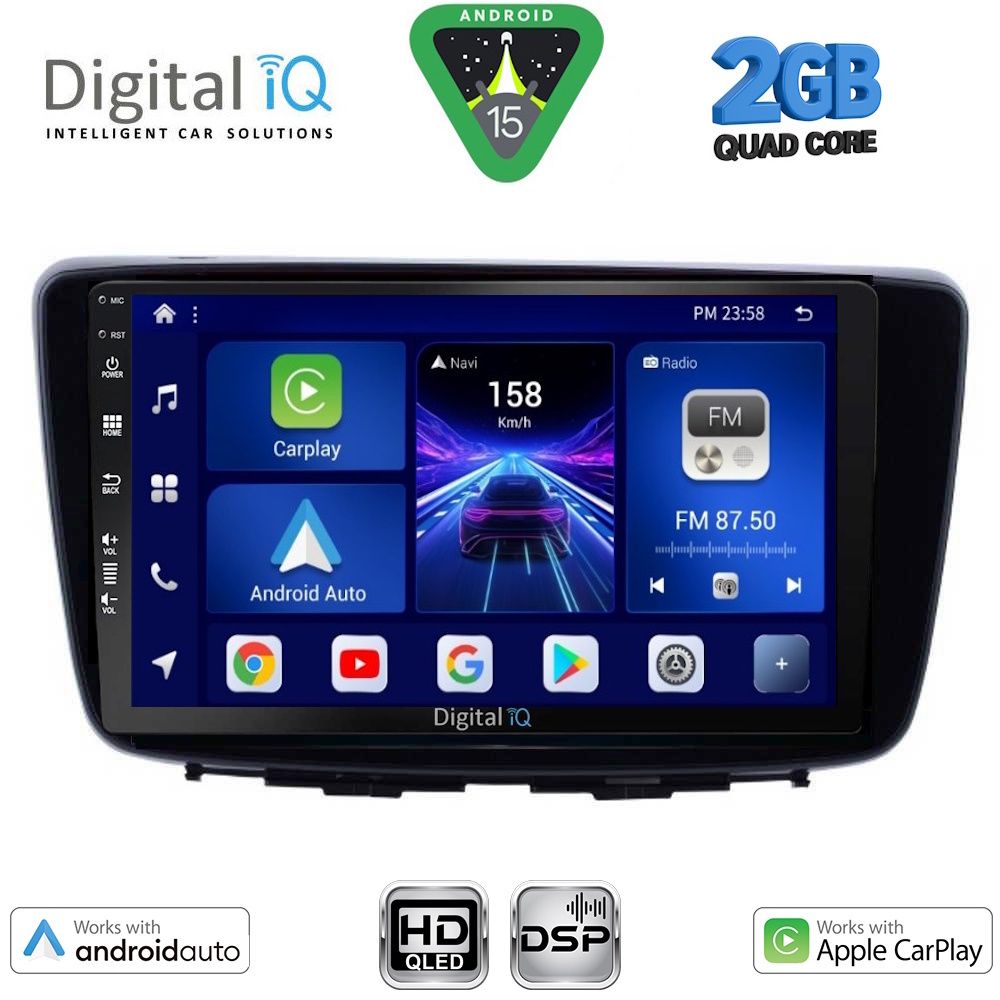 DIGITAL IQ BXC 3672_CPAA (9inc) MULTIMEDIA TABLET for SUZUKI BALENO mod. 2016-2022 DIGITAL IQ BXC 3672_CPAA (9inc) MULTIMEDIA TABLET for SUZUKI BALENO mod. 2016-2022