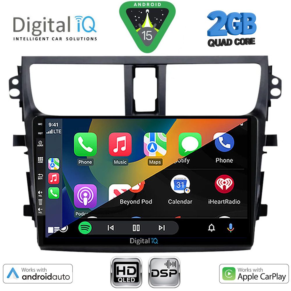 DIGITAL IQ BXC 3674_CPAA (9inc) MULTIMEDIA TABLET for SUZUKI CELERIO mod. 2015-2021 DIGITAL IQ BXC 3674_CPAA (9inc) MULTIMEDIA TABLET for SUZUKI CELERIO mod. 2015-2021