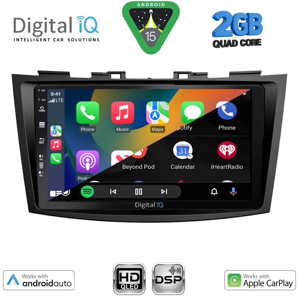 DIGITAL IQ BXC 3685_CPAA (9inc) MULTIMEDIA TABLET for SUZUKI SWIFT mod. 2011-2016 DIGITAL IQ BXC 3685_CPAA (9inc) MULTIMEDIA TABLET for SUZUKI SWIFT mod. 2011-2016