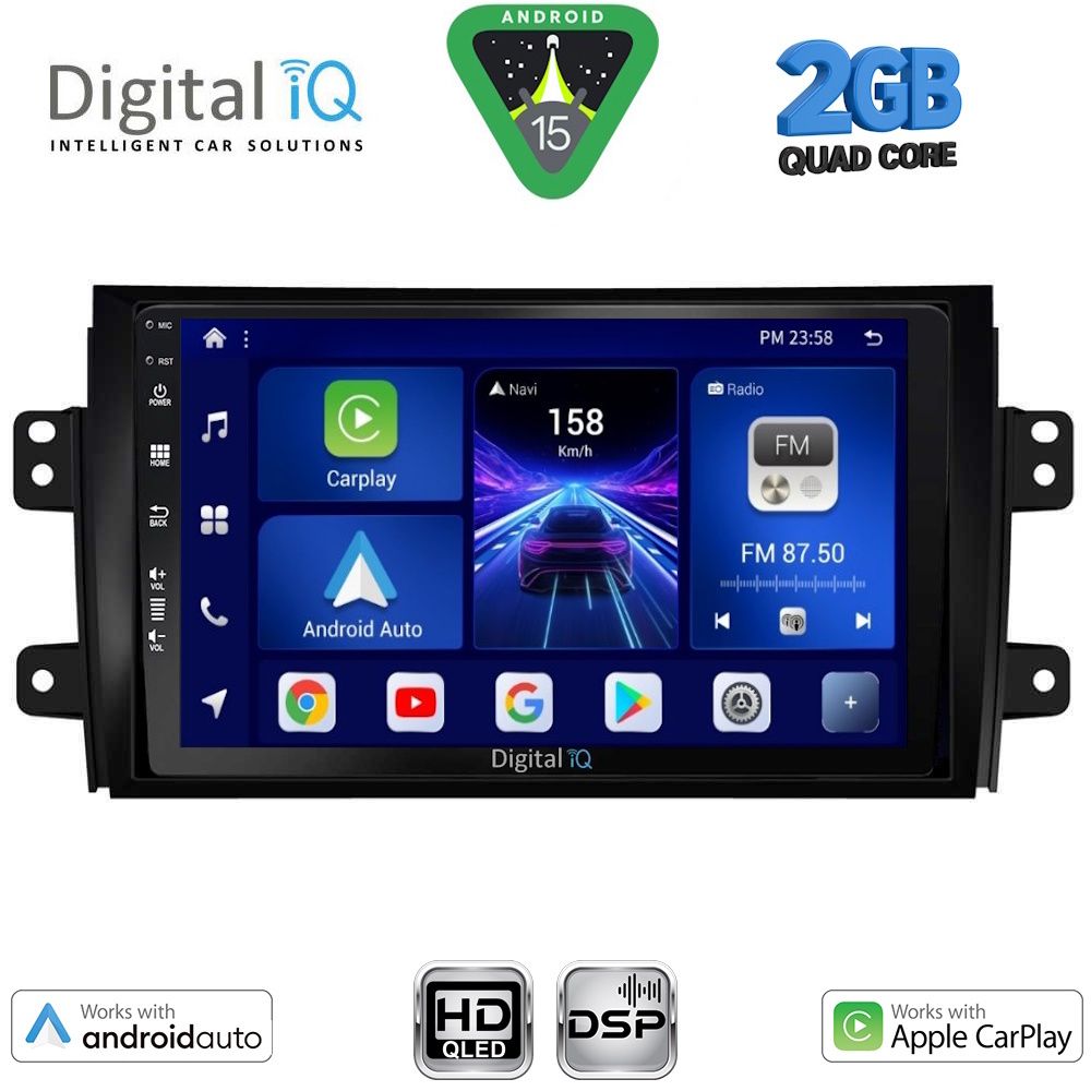 DIGITAL IQ BXC 3688_CPAA (9inc) MULTIMEDIA TABLET for FIAT SEDICI – SUZUKI SX4 mod. 2005-2013 DIGITAL IQ BXC 3688_CPAA (9inc) MULTIMEDIA TABLET for FIAT SEDICI – SUZUKI SX4 mod. 2005-2013